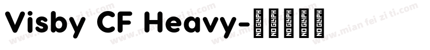 Visby CF Heavy字体转换